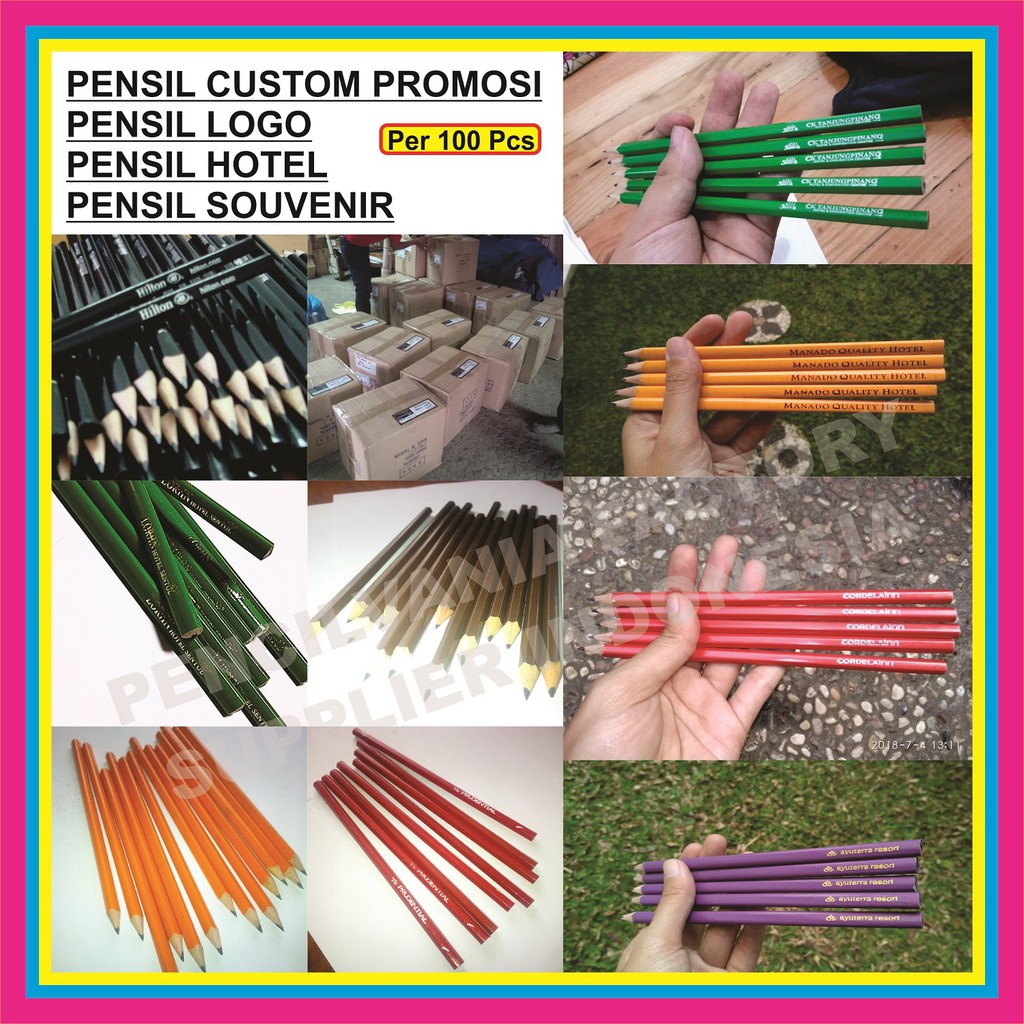 

PENSIL KAYU HB Custom Polos Hitam Murah 2B Pensil Hotel Hb Pensil Promosi Jakarta Pencilvania