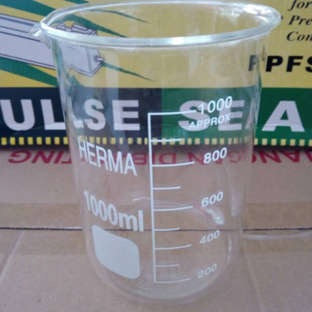 beaker 1000ml beker glass piala