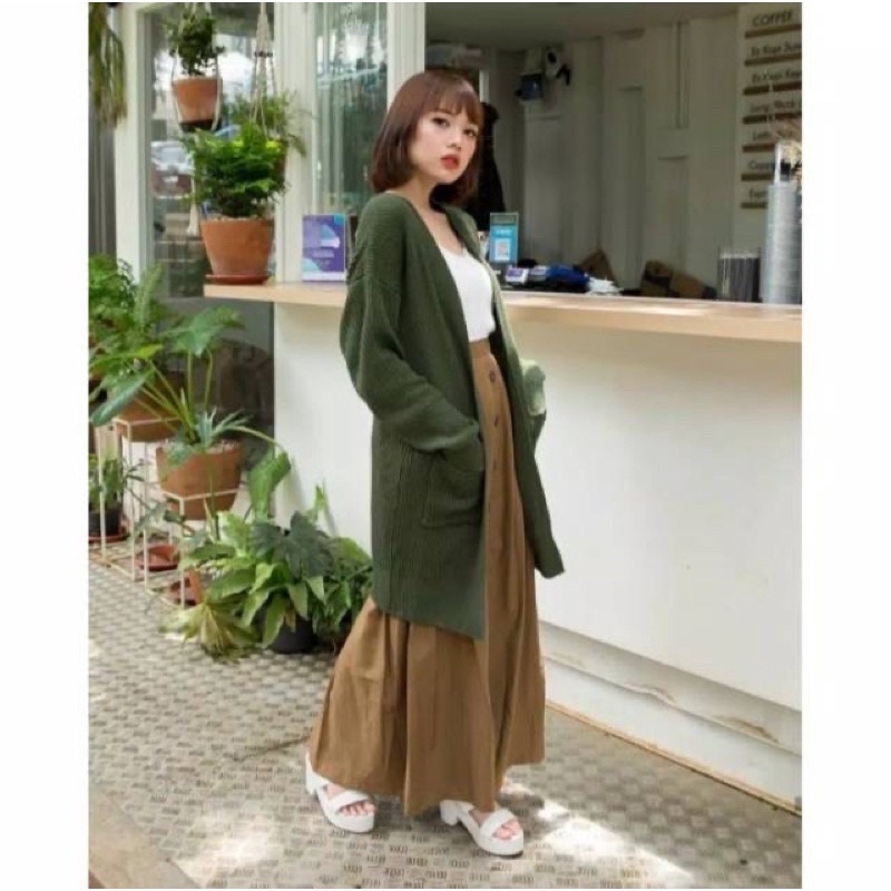 CARDIGAN PANJANG WANITA LONG CARDY