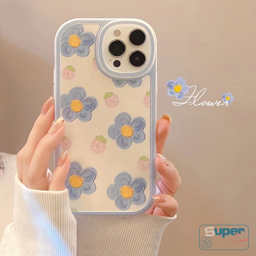 Soft Tpu Motif Bunga Case Untuk Redmi 12C A1 10A 9 10C A2 9A 10 9T 9C NFC Mi 11Lite POCO M3 F4 X3 Pro Redmi Note 11 10 10s 9 8 9Pro 8Pro 11Pro+ 10Pro 9s 11s Lukisan Minyak Bunga Cover Belakang