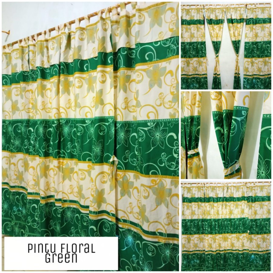 Gorden Pintu Green Floral