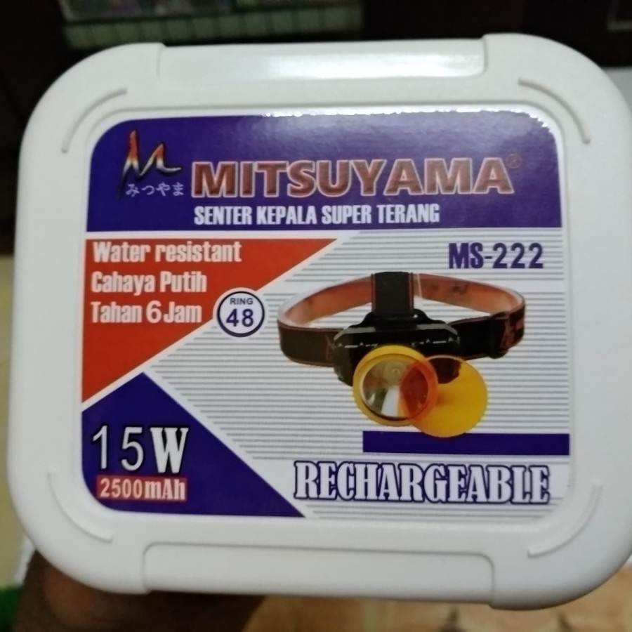 COD Senter Kepala Led 15 Watt Mitsuyama MS-222 Super Terang