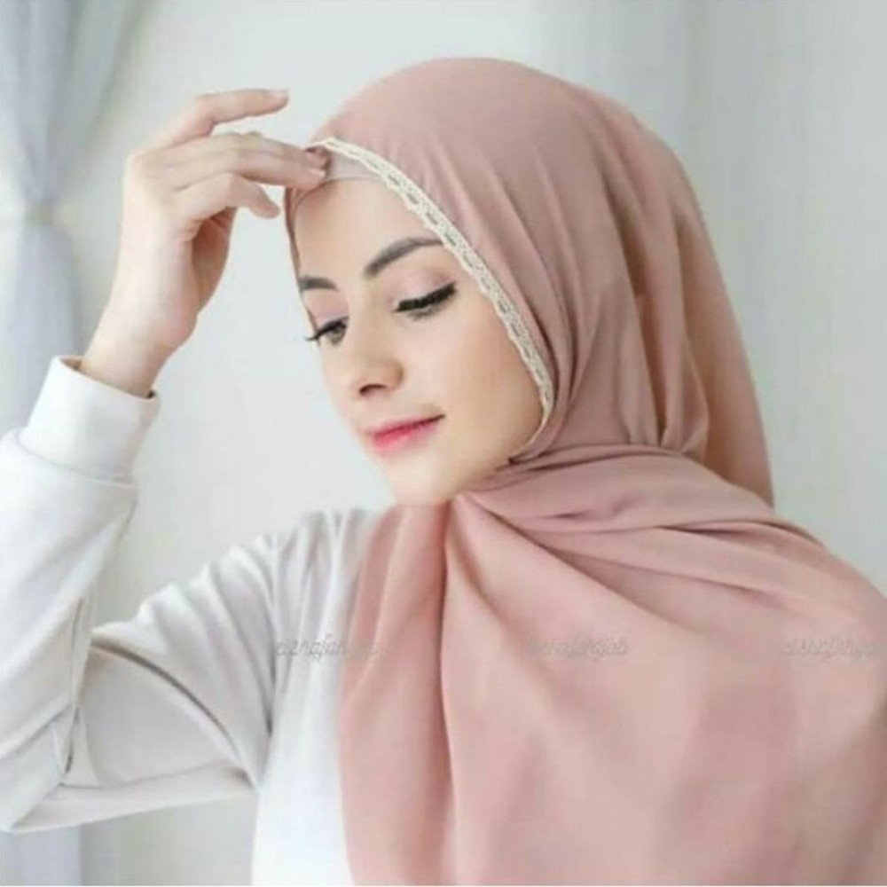 Alny Hijab - Viana Jilbab Pashmina Tali Renda Pashmina Renda Sabyan Diamond Tali / Pasmina Tali Diamond