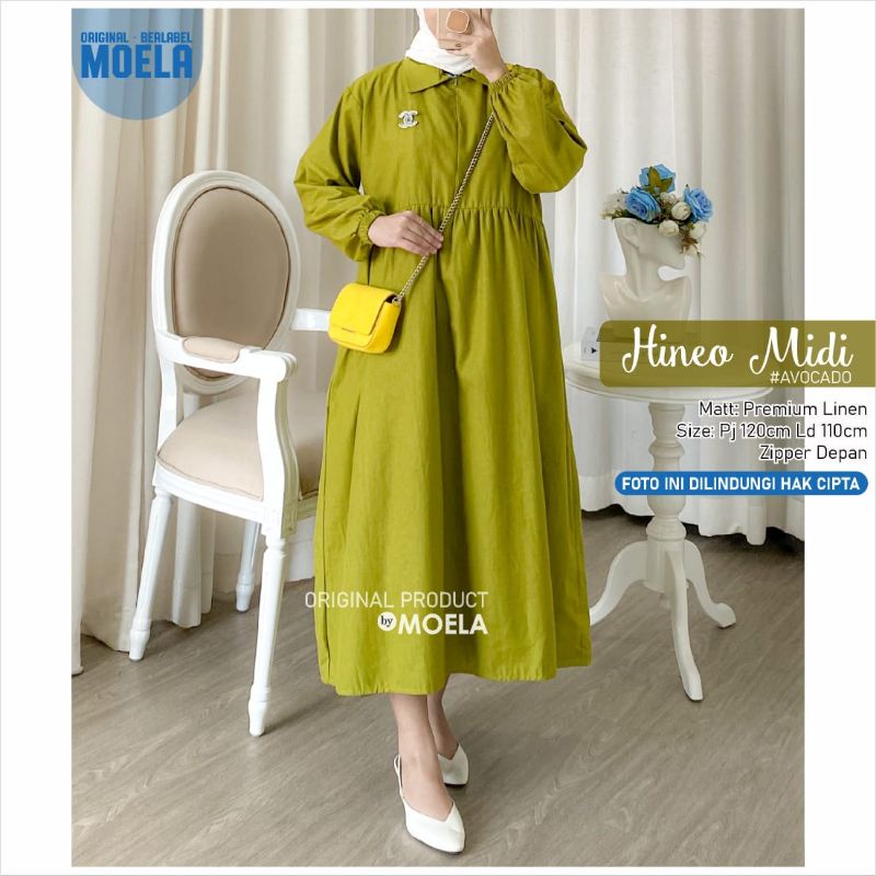 HINEO MIDI DRESS GAMIS ORI MOELA