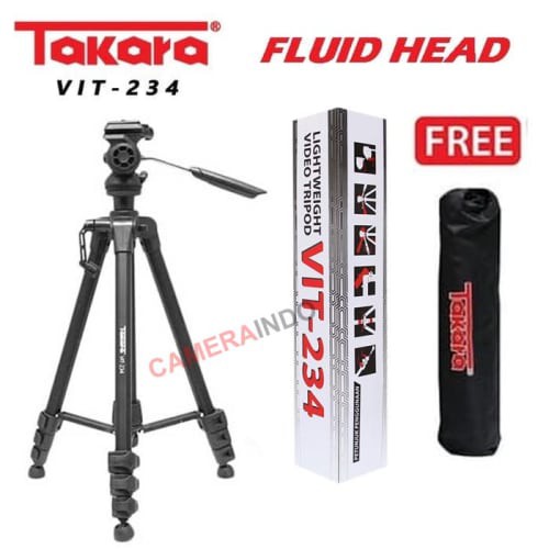 Tripod Takara VIT 234 Fluid Head + Bag Video Tripod