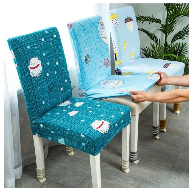 Jual cover kursi makan elastis/Elastic Chair Cover Shabby