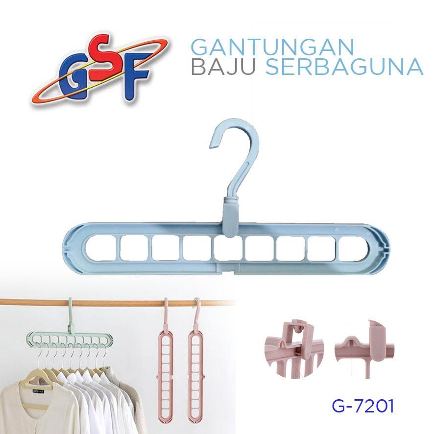 Gantungan Baju Hanger GSF-7201Serbaguna Anti Karat Minimalis Praktis