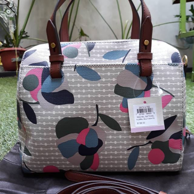 Fossil Rachel Satchel Floral Multiwhite