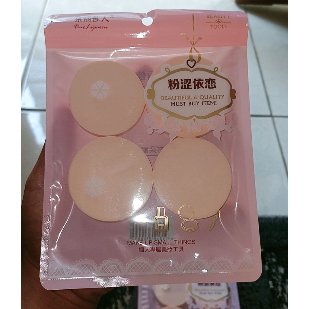 SPONGE bedak/powder puff isi 4 pc