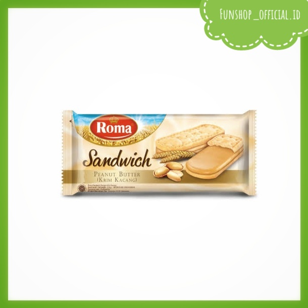 

Roma sandwich peanut butter / Roma sandwich coklat 216gr