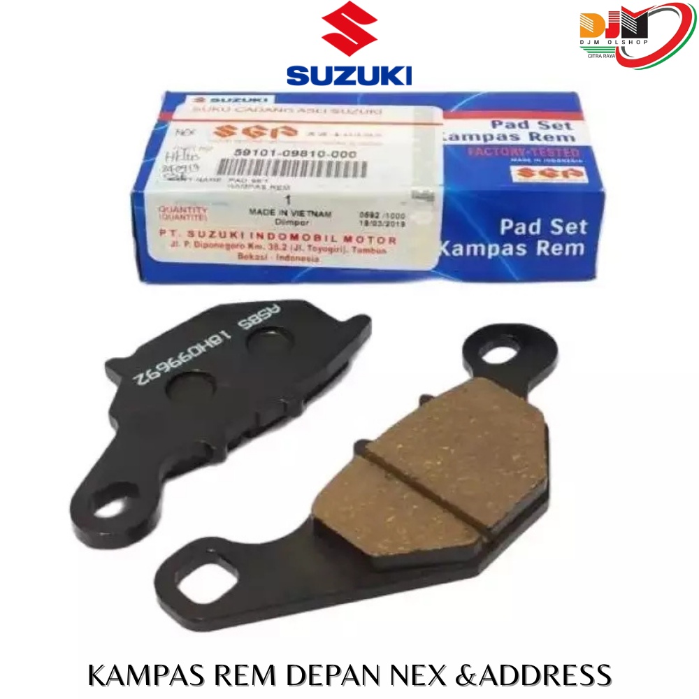 KAMPAS REM CAKRAM ORIGINAL SUZUKI NEX DEPAN 59101-09810-000