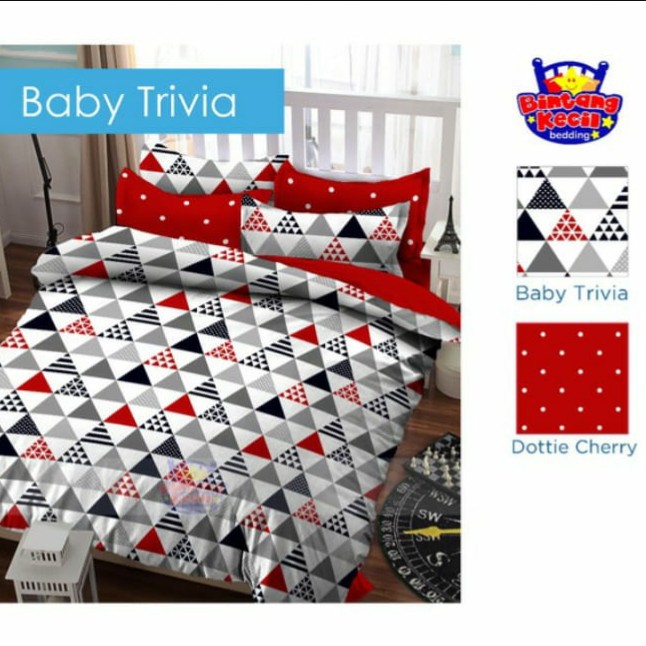 Sprei STAR Deluxe Katun Lokal Baby Trivia (Bedcover | Bantal | Selimut | Matras)