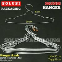 GROSIR HANGER ANAK STAINLESS STEEL/GANTUNGAN BAJU/HANGER BAJU/LAUNDRY