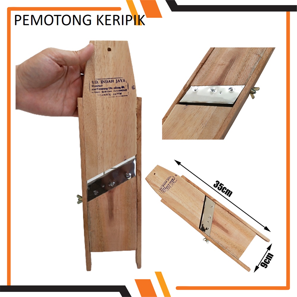 Parutan Pemotong Keripik dan Singkong Serbaguna Bahan Kayu