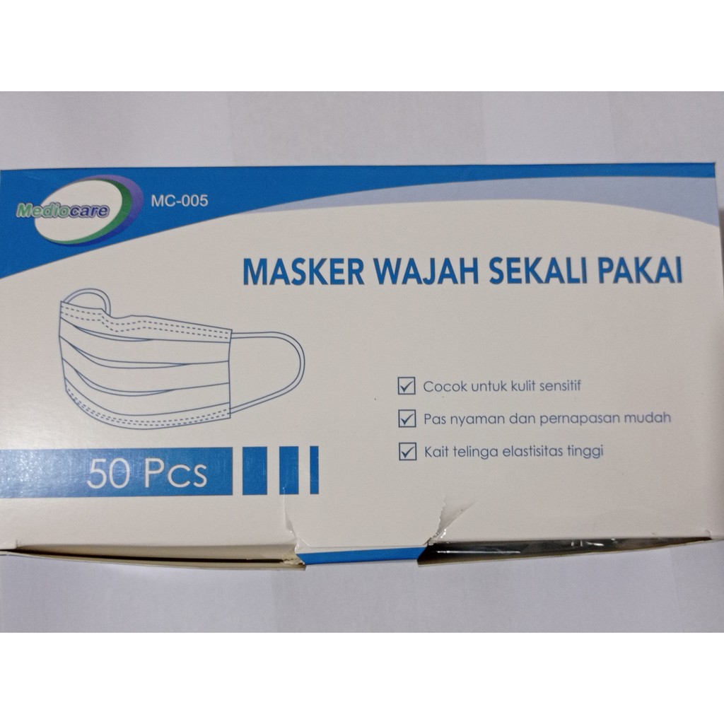 Masker Medis Sekali Pakai 3 Lapis