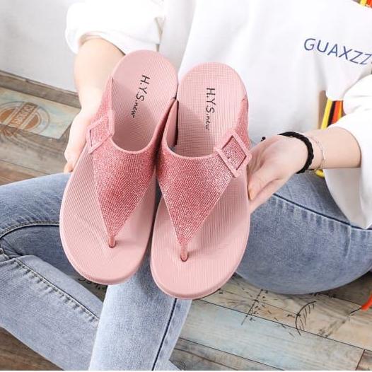 Banyak Dipakai.. Sandal Wanita Terbaru 2022/Sendal Jepit Karet HYS New 1025/Sendal Jelly Import