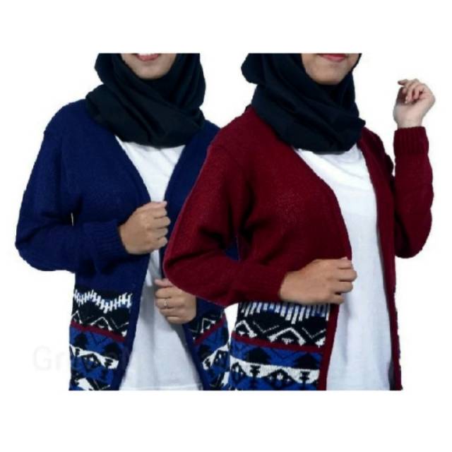 Etnika Tribbal cardy Baju Rajut Cardigan