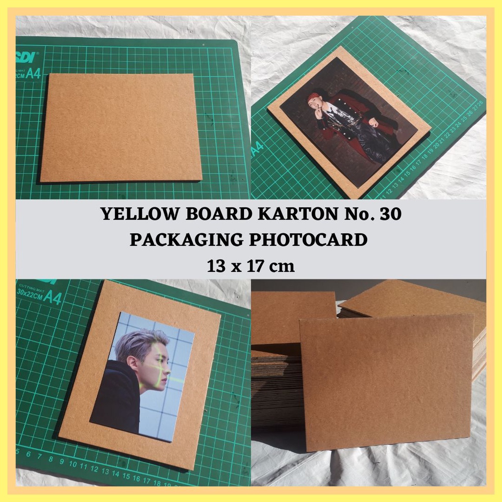 

Yellow Board Kertas Karton Tebal Packaging Photocard 13×17 cm No. 30