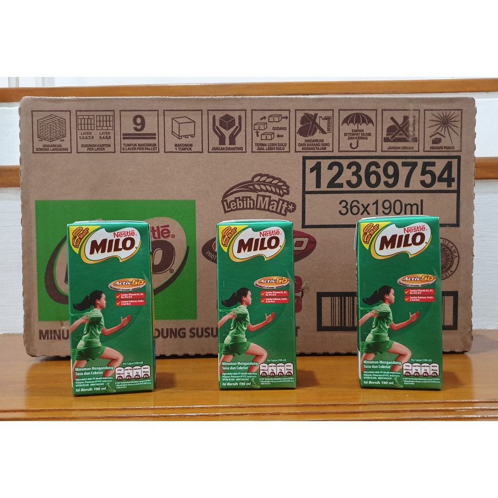 

Milo UHT 190ml, Khusus Grab / Gojek - SATUAN ( BOGOR )