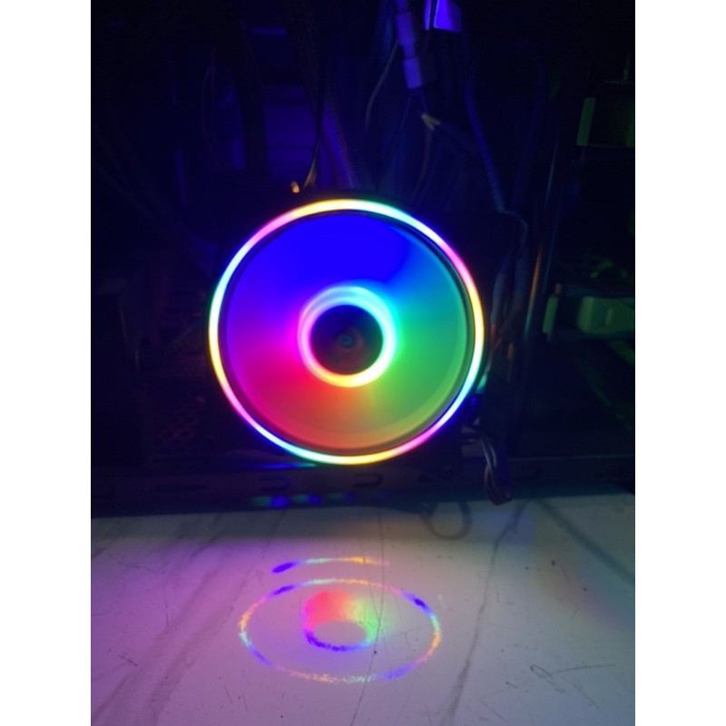 XBT GALAXY RGB Auto Fan Casing 12CM Double RING LED - Fan Case XB-117