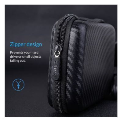 Storage bag orico 2.5 inch anti shock for ssd hdd charger cable usb phm-25 - pouch hardcase universal