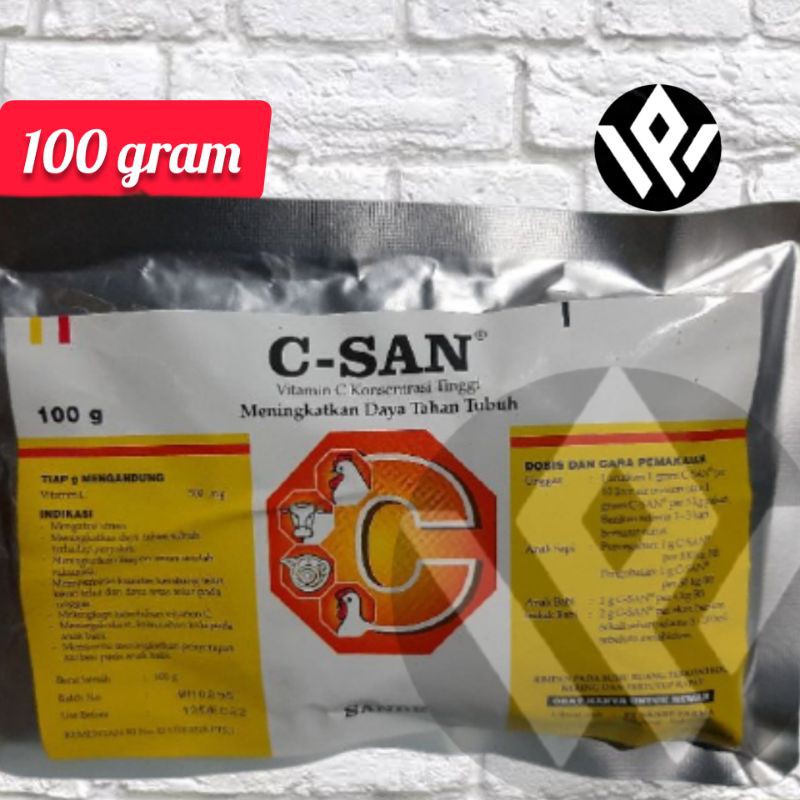 C-san 100 gram Csan Vitamin C dosis tinggi sanbe ayam dll