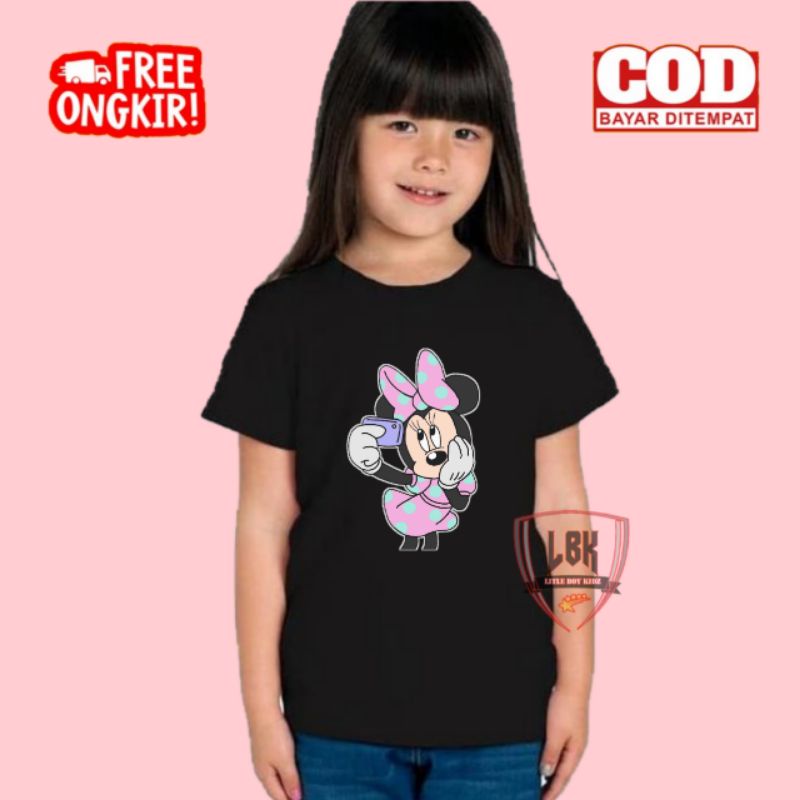 KAOS ANAK GAMBAR MINNIE MOUSE / BAJU ANAK GAMBAR MINNIE MOUSE / BAJU KAOS ANAK GAMBARMINNIE MOUSE TE