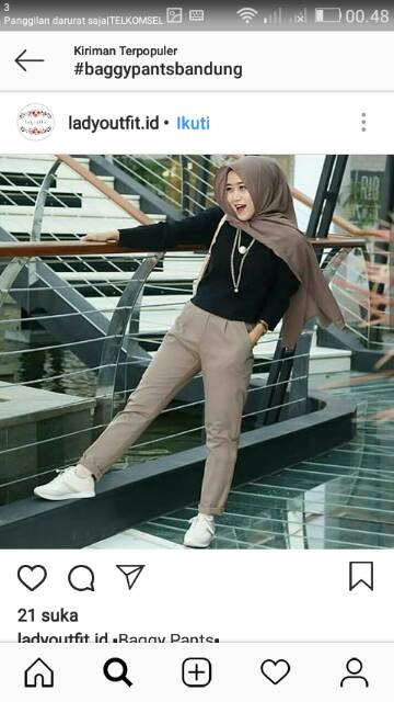 Celana Chino Pants Wanita  Tebal Stretch / Cino Slimfit Pensil Skinny Wanita Fashion Berkualitas