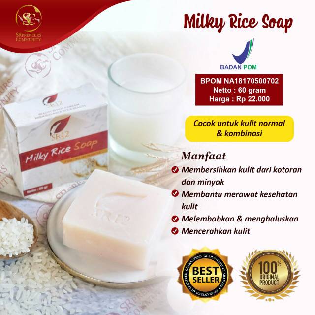 

SR12 MILK RICE/ SABUN BERAS SUSU/ HERBAL