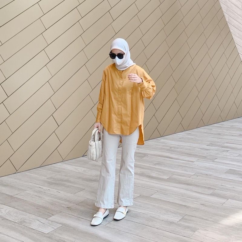 BEFAST - ZEC OOTD Blouse Oversize RINCA / New Arrival Hyo CRINCLE Oversize Shirt / Fashion Casual Wanita / Blouse Lengan Panjang / Blouse Keluaran Terbaru / Oversize Blouse Kekinian Remaja Wanita / Outfit Wanita Hijab Trendy /  Pakaian Wanita Kerja