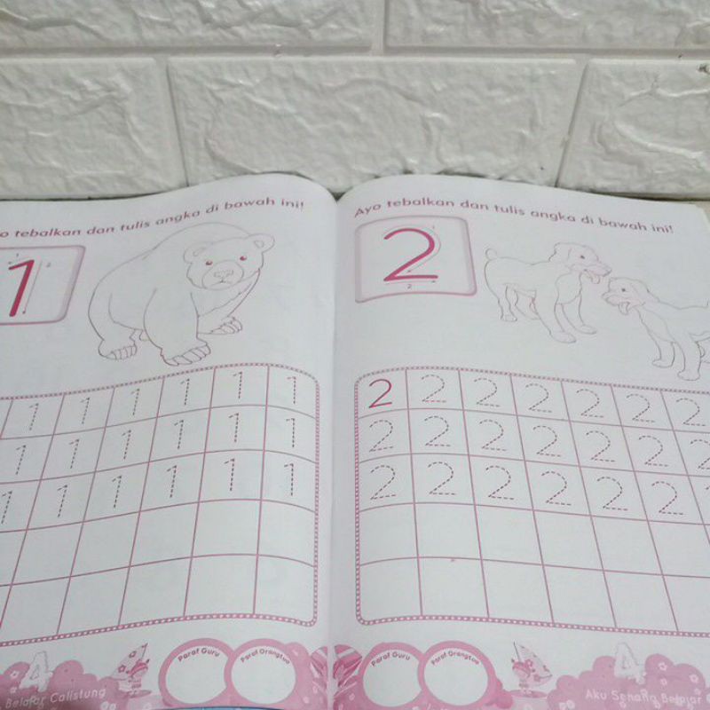 Buku Aku Senang Belajar Calistung Baca Tulis Hitung