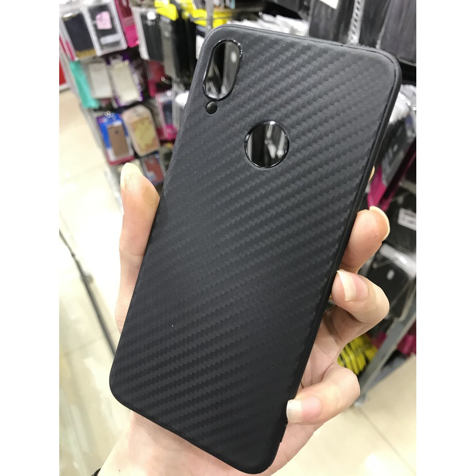 Slim case carbon anti panas black for xiaomi redmi note 7