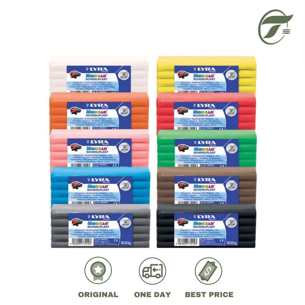 

MODELING PASTE 500G LYRA MODELLO SCHOOL PLAST ORANGE/PINK/BIRU/HITAM