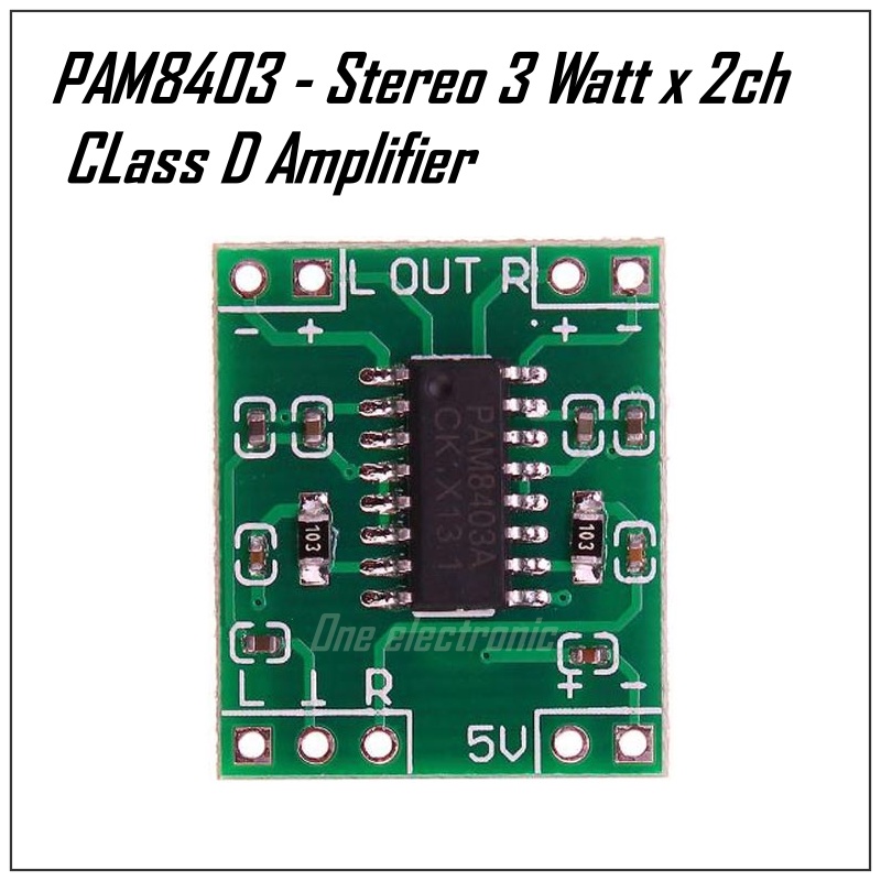 PAM 8403 Mini Board Digital Power amplifier 5V  2 Channel 3W PAM8403