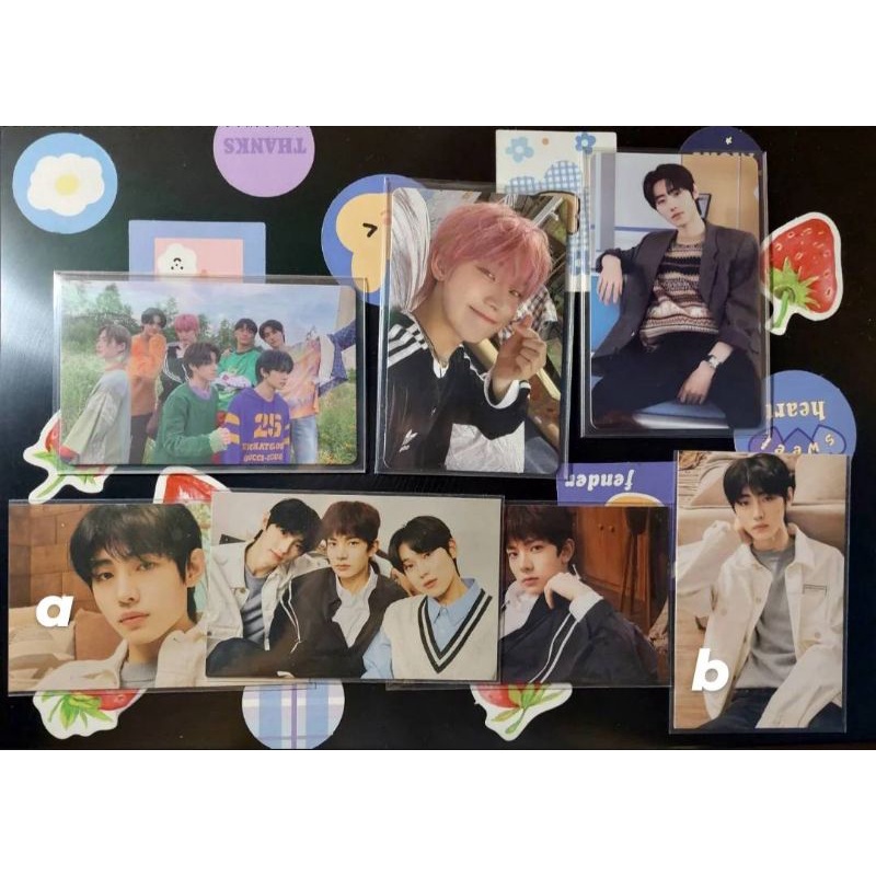Photocard PC sunoo charybdis selca, sunghoon TC encom, heeseung TC, grup charybdis esse