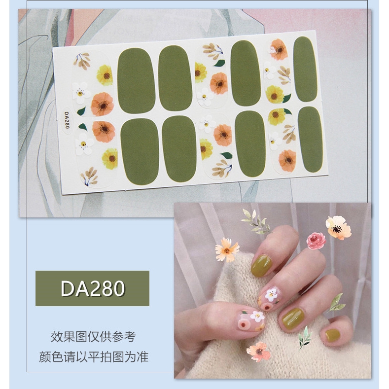 Stiker Kuku High End Motif Kartun 3D Nail Stiker 14PCS
