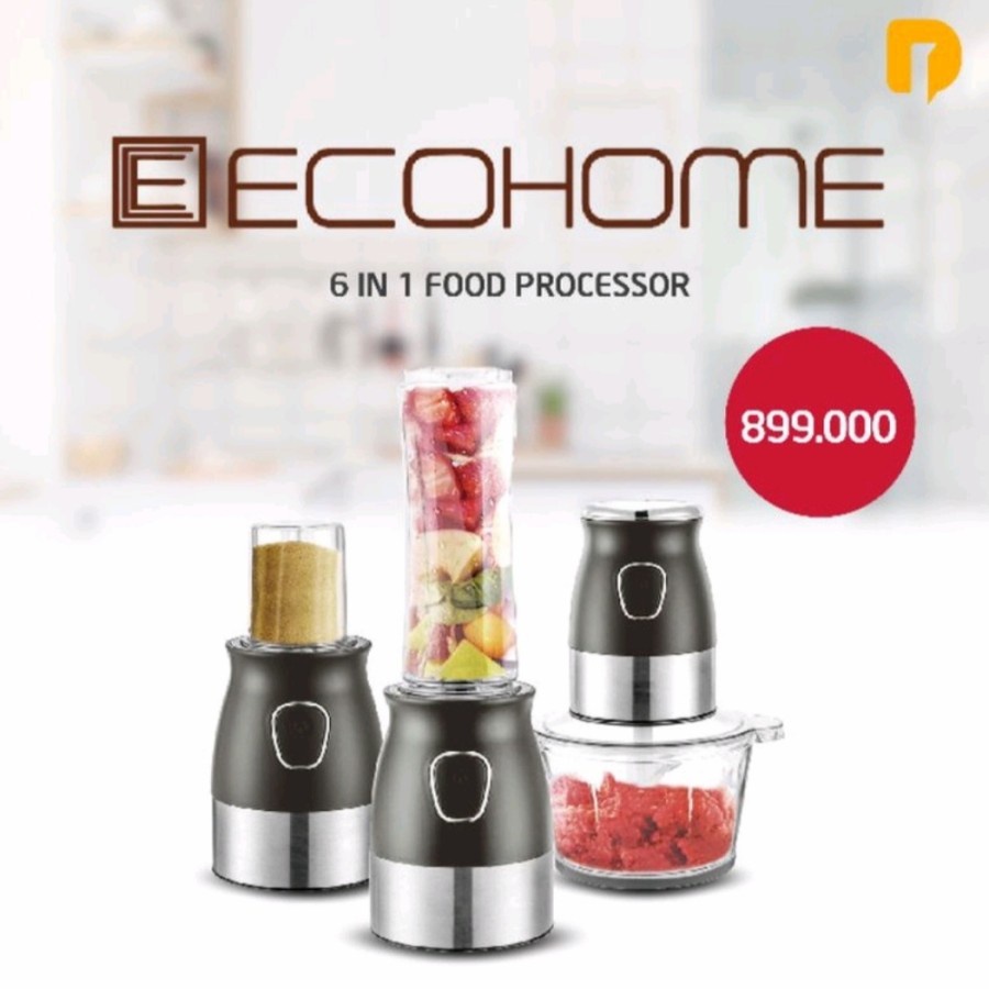 Ecohome Chopper Food Processor 6 in 1 EFP 333 Blender Multi Fungsi