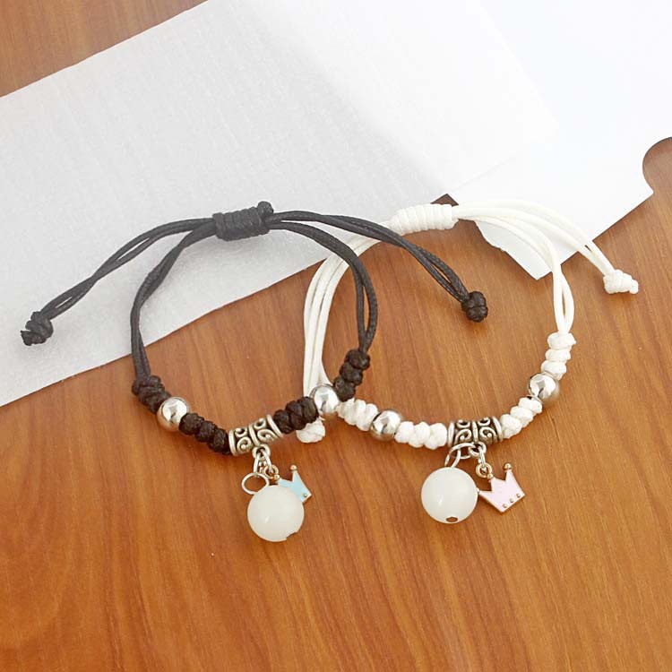 S151 ornamen aksesoris mode menarik gelang sederhana bercahaya manik-manik gelang