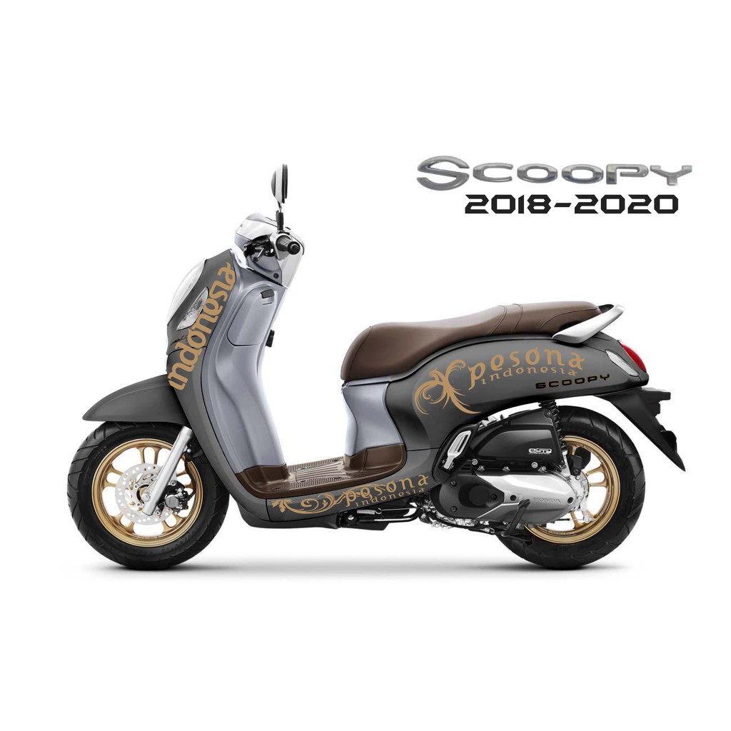 sticker Scoopy cutting stiker striping Scoopy Pesona Indonesia