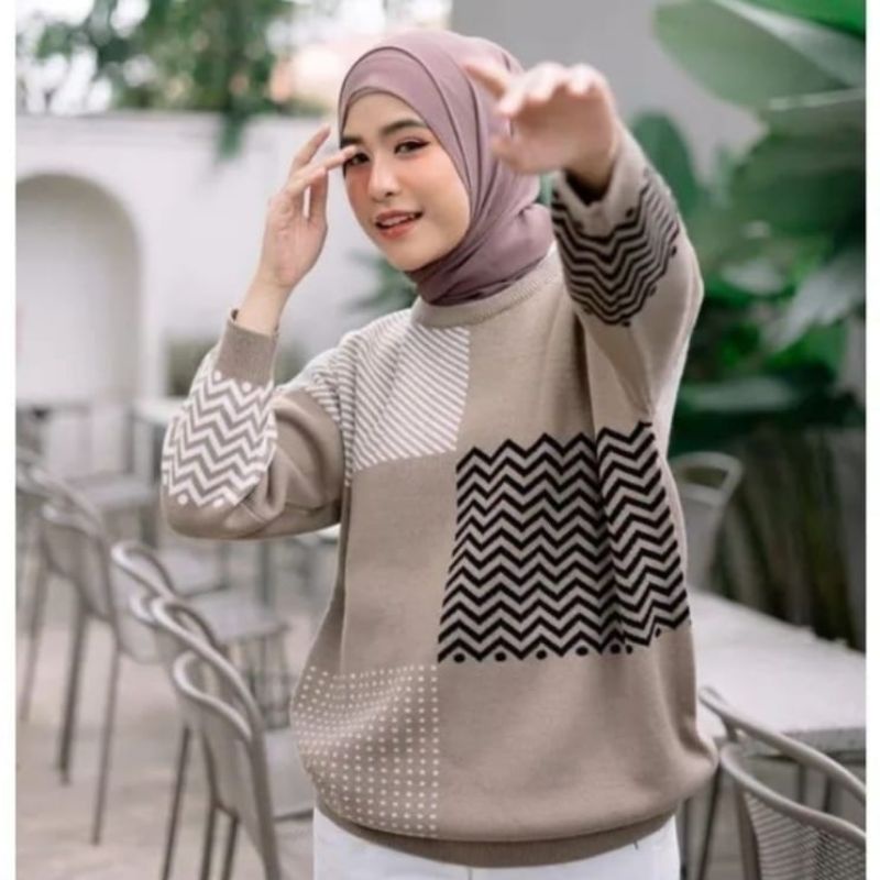 Sweater rajut wanita premium vintage NAMIRA @CS065