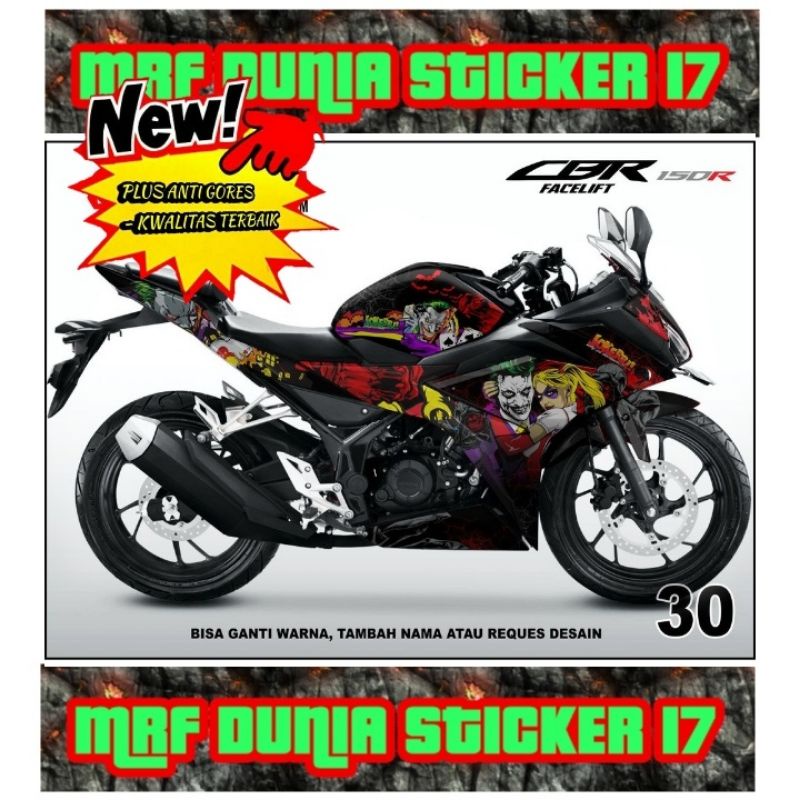 Sticker decal CBR 150R Facelift Full Body dekal CBR 150R Facelift Stiker Decal CBR 150R Facelift Dec