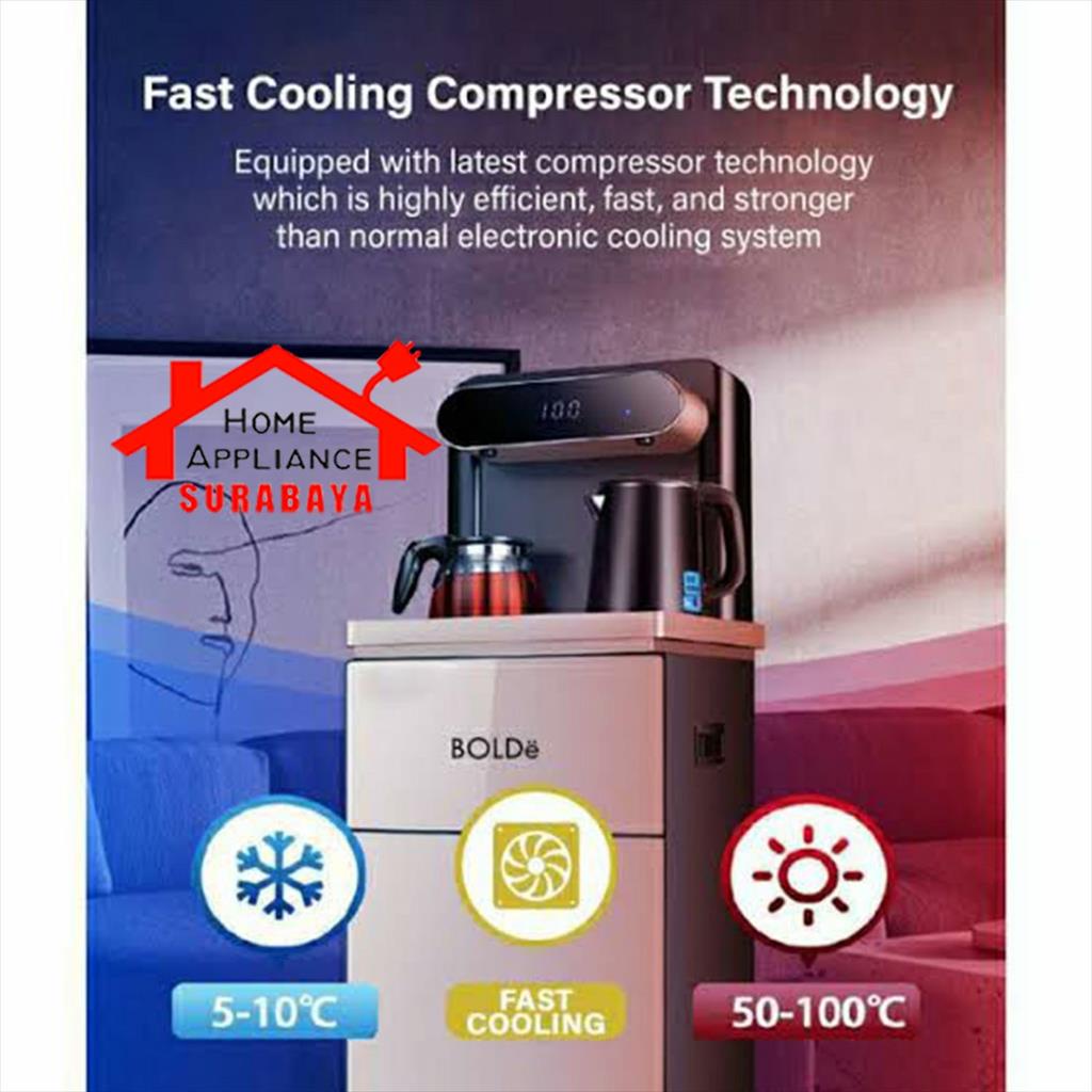 BOLDe Super Smart Fountain Xpresso Tea / Coffee Bar - Dispenser Compressor Galon Bawah