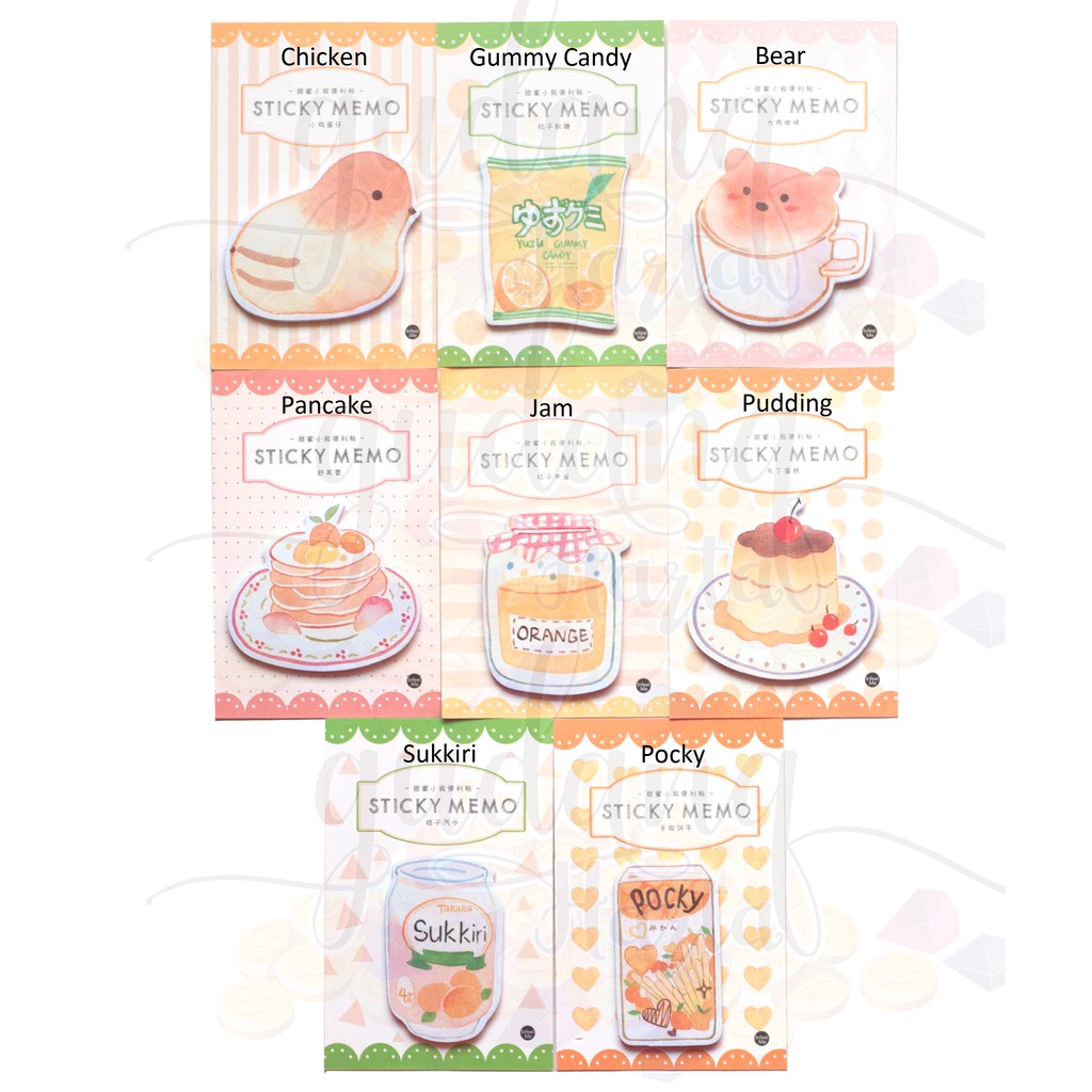 Sticky Notes Cake Pudding Coffee Memo Lucu Note Unik GH 301003