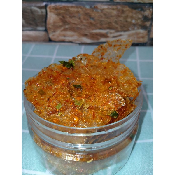 

Kripca Enak// Keripik Kaca Pedas// Kripca Pedas// Keripik Kaca Enak// Kripca Daun Jeruk//Keripik Kaca kemasan 250 gram