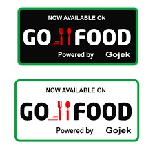 STIKER GOFOOD (logo Gojek baru) untuk tempat kuliner