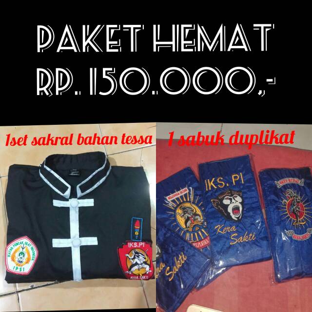 Paket hemat Sakral warga IKSPI 1 Stel + sabuk duplikat tingkat 1