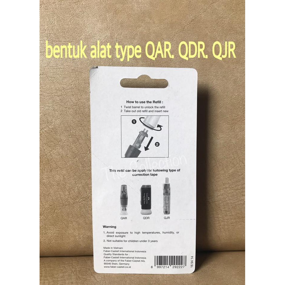 

ATK0565FC ISI 2 BUAH REFILL TIP EX QAR QDR QJR FABER 169414 CORRECTION