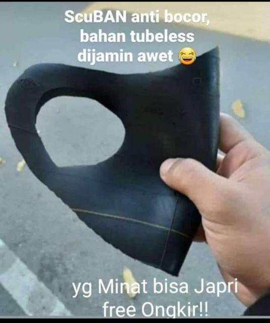 Masker Anak Scuba Motif