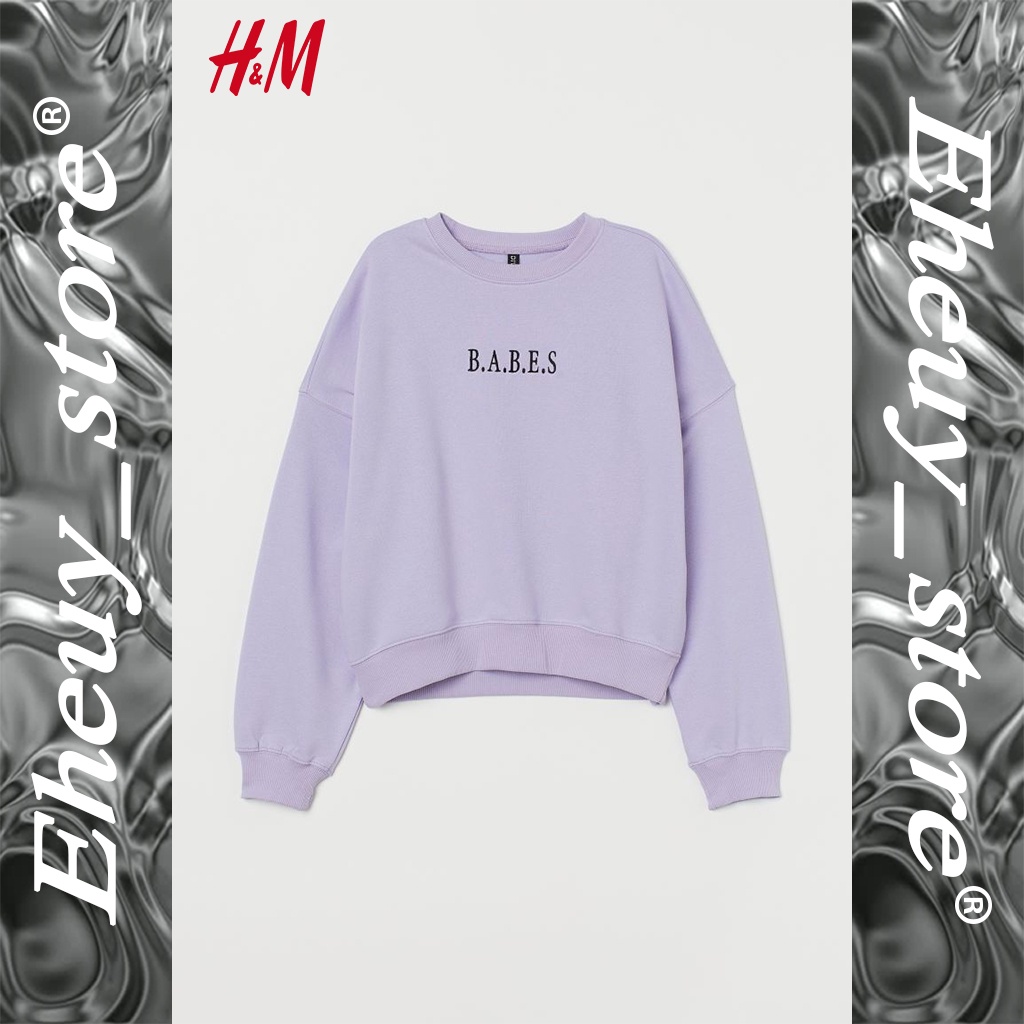 Crewneck H&amp;M ALICE SMILE BABES STITCH Crewneck H&amp;M WANITA sweater wanita oversize