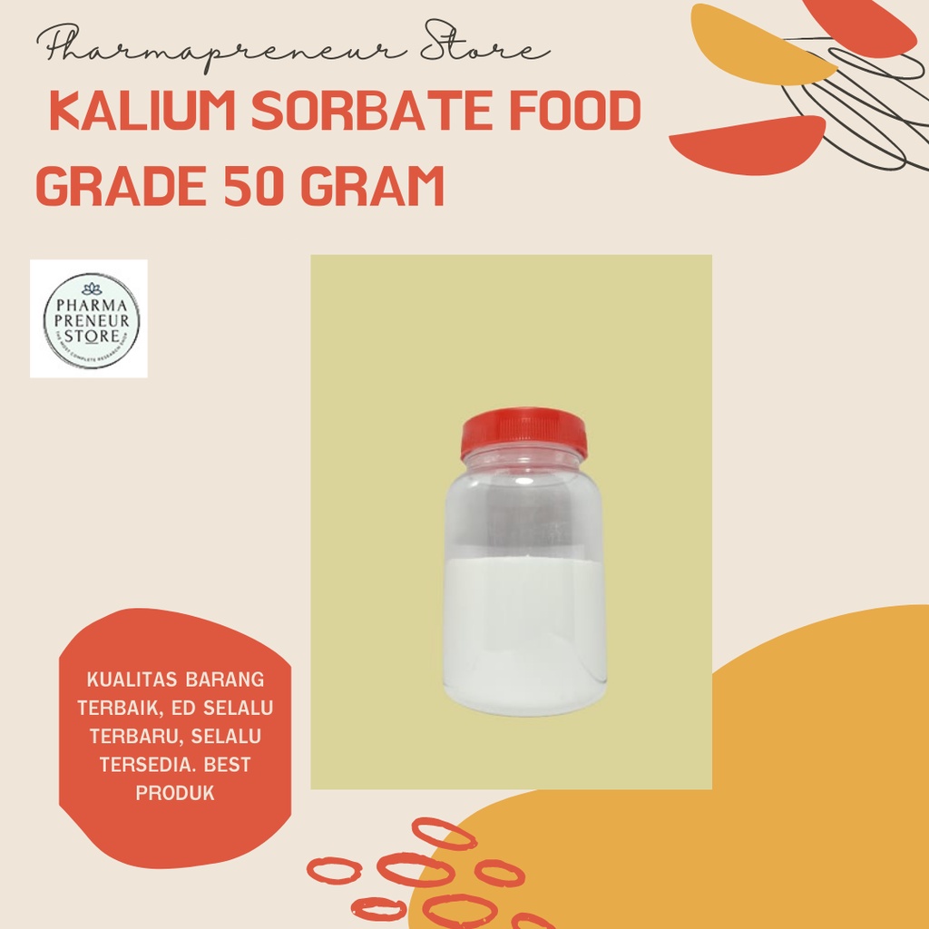 POTASSIUM SORBATE / KALIUM SORBAT 50 GRAM BEST QUALITY FOOD GRADE